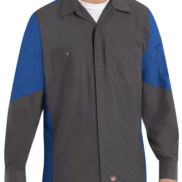 Men's Tall Long Sleeve Automotive Crew Shirt Thumbnail